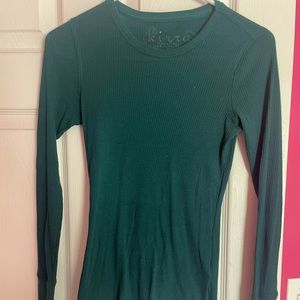 Dark green long sleeve top